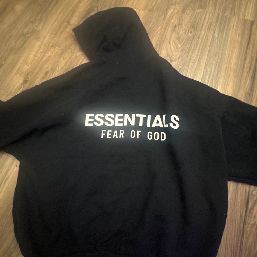 Black essentials hoodie of GOAT (REAL)